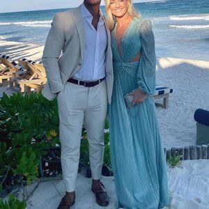 PatBO Lurex Cutout Gown